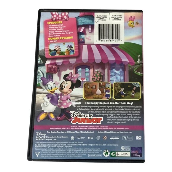 Disney Junior Minnies Happy Helpers DVD 2017 Episodes Widescreen English Audio - Picture 2 of 6